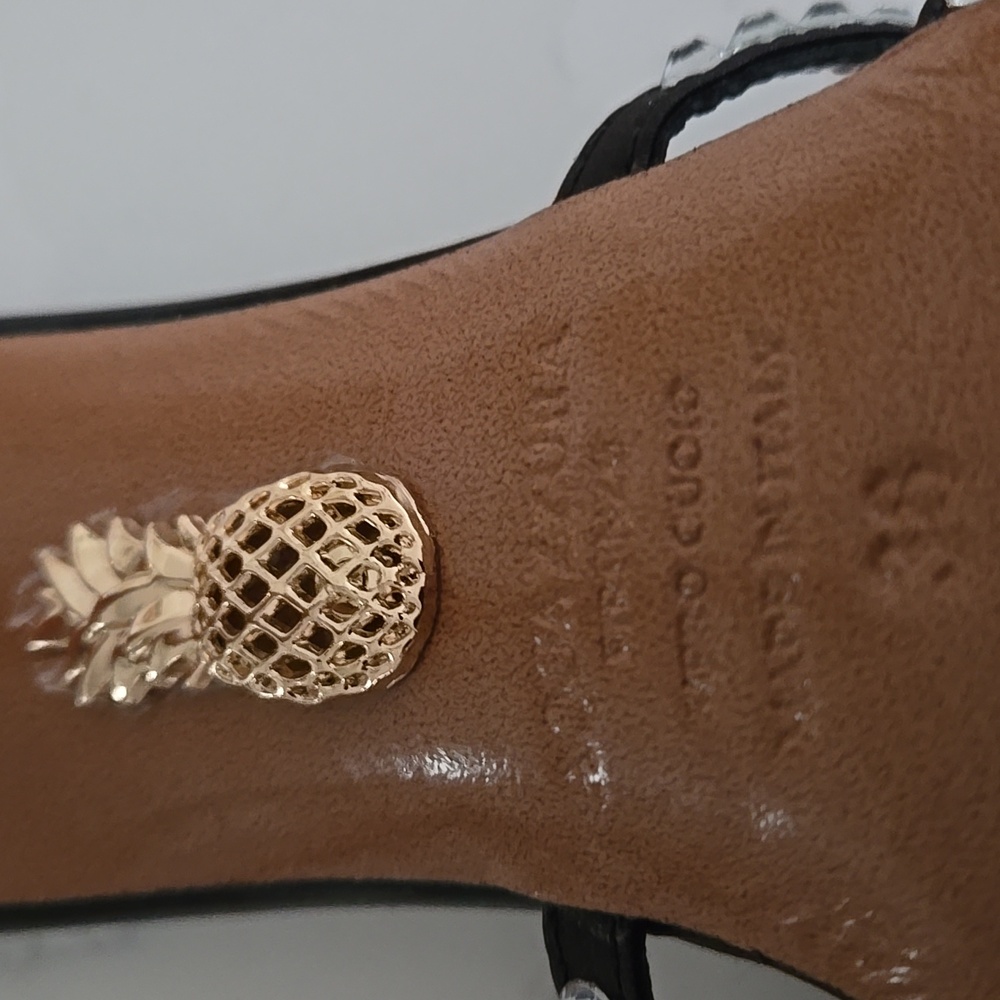 Aquazzura Black Heels with Crystal Straps - Picture 9 of 9